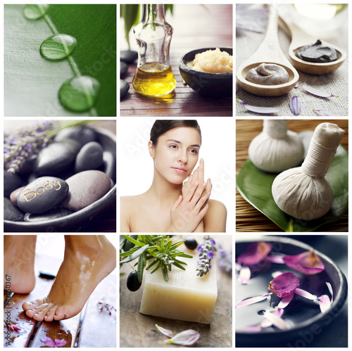 Photo: wellness spa collage wellness spa collage
