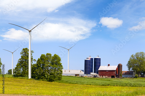 Photo: American Countryside With Windmill American Countryside With Windmill