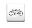 Boton cuadrado blanco simbolo tandem