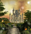 Castle in an enchanted garden