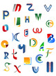 Alphabet letters and icons
