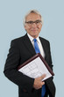Foto: real estate agent with floorplan real estate agent with floorplan