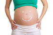 lachender Babybauch