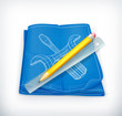 Technical drawing icon
