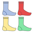 Vektor: Color sock Color sock