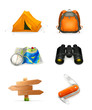 Tourism icon set