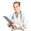 The smiling young doctor
