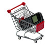 Foto: Shopping Cart with a cell phone Shopping Cart with a cell phone