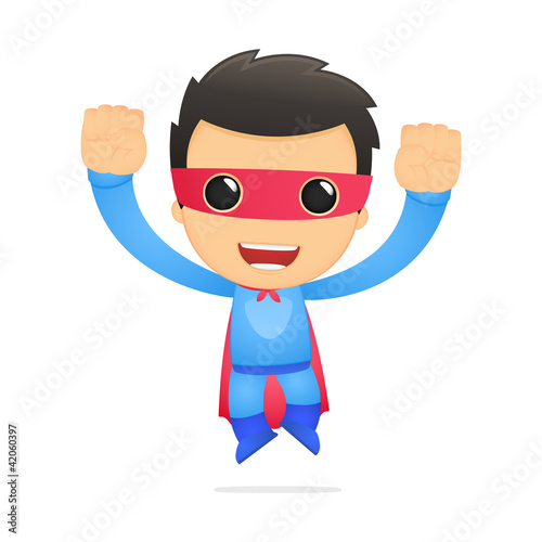 Vector: funny cartoon superhero funny cartoon superhero