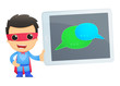 funny cartoon superhero