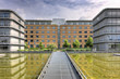 Postmodern office buildings in Bürgerpark, Saarbrücken