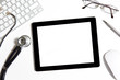 tablet on the table of doctor