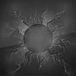 Hole in glass