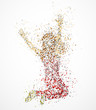 Vector: Dancing girl Dancing girl