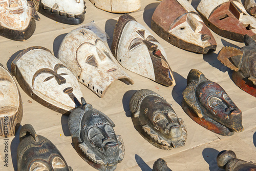 Photo: Traditional african masks Traditional african masks