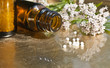 Homöopathische Globuli mit Baldrianblüten
