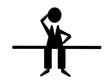 Vector: 3D Charakter Figur - nachdenken 3D Charakter Figur - nachdenken