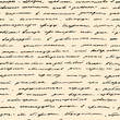 Hand written text. Vector seamless background