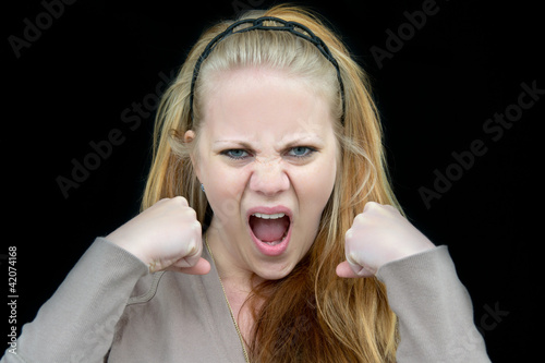 Photo: angry woman angry woman