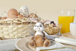 Osterbrunch mit Hasen