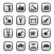 building and construction icons - vector icon set