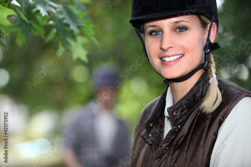 Photo: Horseback riding in the forest Horseback riding in the forest
