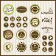 restaurant emblems and labels