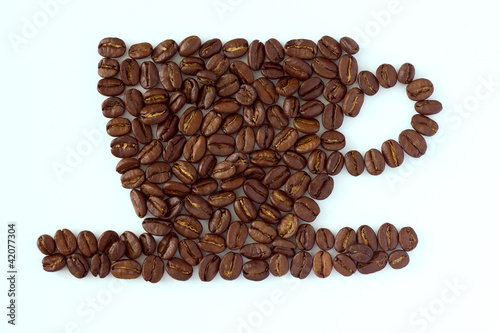 Foto: Roasted coffee beans cup Roasted coffee beans cup