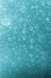 Blue flat bubbles macro