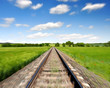 Motion blurred railway