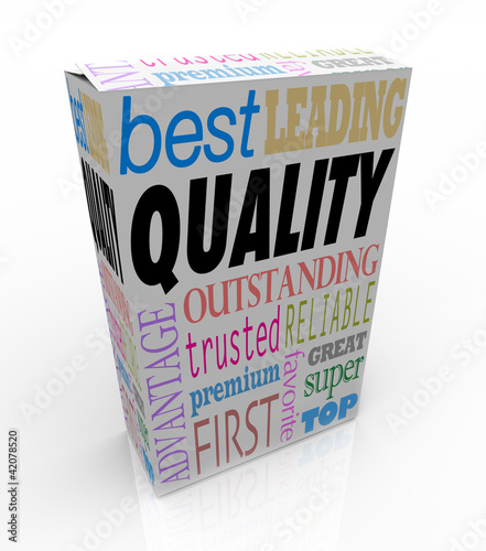Photo: Quality Word on Product Box Top Best Choice Quality Word on Product Box Top Best Choice