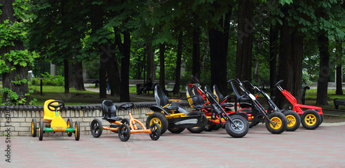 Photo: Four wheeled bicycles Four wheeled bicycles