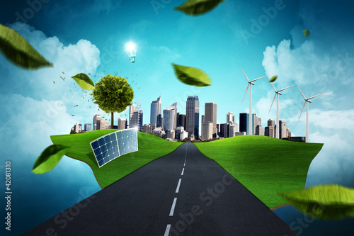 Illustration: Way to a Green City Way to a Green City