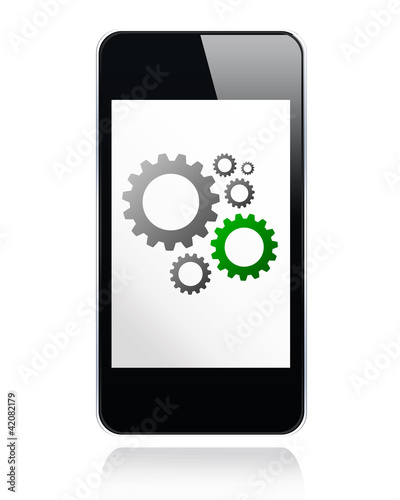 Illustrazione: Cogs Smartphone Cogs Smartphone