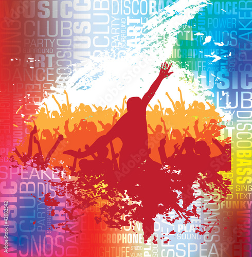 Illustration: Music event Music event