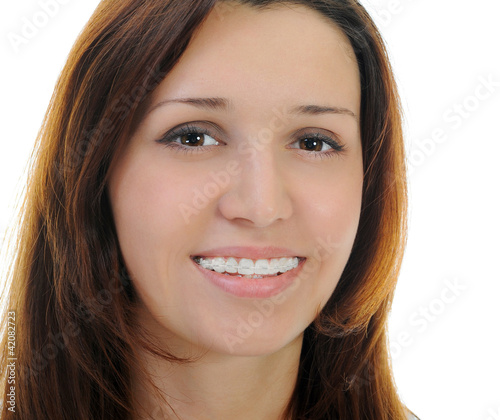 Photo: Beautiful Teen Girl With Braces Beautiful Teen Girl With Braces