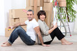 Couple moving house