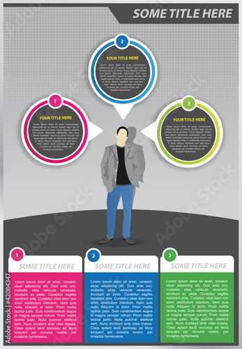 Vector: Abstract vector background with man and bubble Abstract vector background with man and bubble