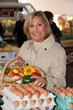 Woman shopping at local market