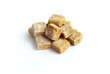 Brown sugar on white background