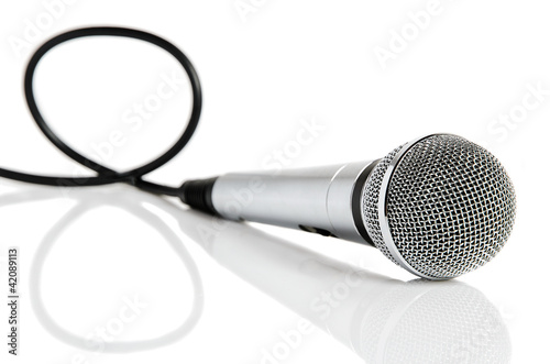 Photo: Microphone with cable Microphone with cable