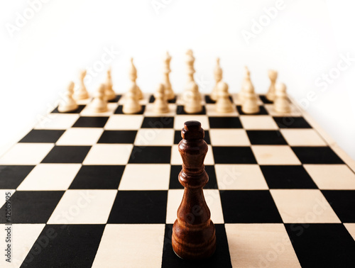 Photo: the King standing up against many of his enemies. the King standing up against many of his enemies.