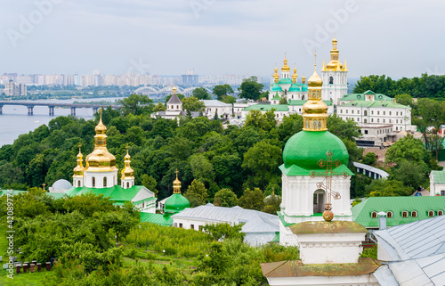 Photo: View of Kiev Pechersk Lavra Orthodox Monastery. Ukraine View of Kiev Pechersk Lavra Orthodox Monastery. Ukraine