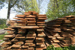 Fresh wooden boards