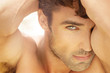 Beautiful man up close