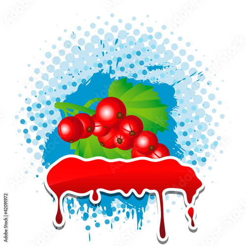 Vektor: Currant grunge vector frame four your text Currant grunge vector frame four your text