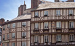 Colombages typiques d'une maison normande
