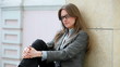 Video: Pensive businesswoman Pensive businesswoman