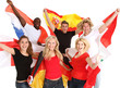 Gruppe Fußball Fans