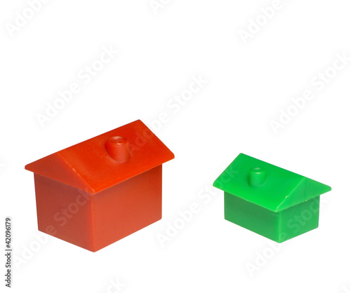 Photo: red and green house red and green house